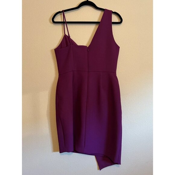 BCBGMAXAZRIA Dress 10 Purple Sheath Wedding Party Cocktails Cruise - Picture 10 of 11